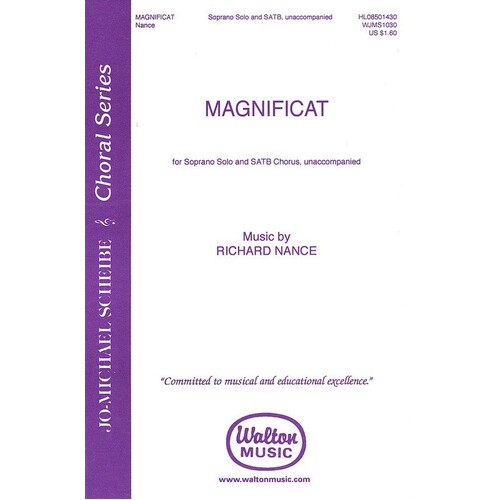 Magnificat Soprano Solo SATB Chorus Unac (Octavo)