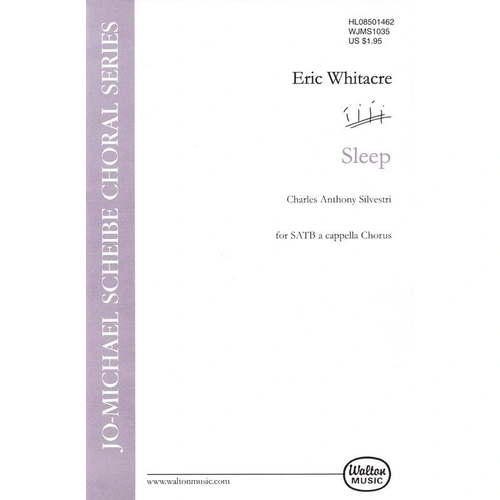 Sleep SATB Choral Score by Eric Whitacre - Walton Music, 12 Pages