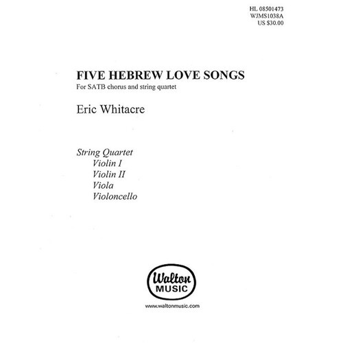 Five Hebrew Love Songs String Quartet Ipak (Set of Parts)