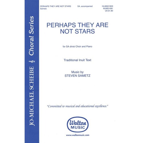 Perhaps They Are Not Stars SA (Octavo)