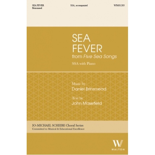 Sea Fever by Daniel Brinsmead - Choral Score, 12 Pages, GIA Publications, Jo-Michael Scheibe Choral Series