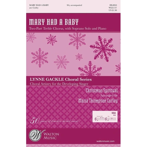 Mary Had a Baby 2-Part Treble Choral Score
