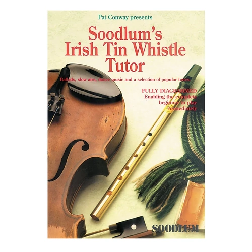 Soodlums Tin Whistle Tutor Book 1 - Instruction Book with 28 Tunes