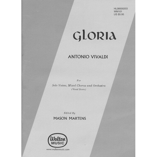 Gloria Rv 589 SATB (Octavo)