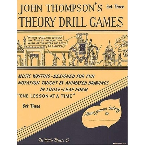 Theory Drill Games Set 3 by John Thompson