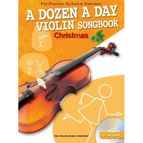 A Dozen A Day Violin Songbook Christmas Book/CD (Softcover Book/CD)