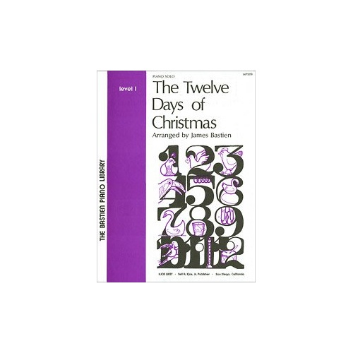 Twelve Days of Christmas S/S Arr Bastien Level 1 for Piano - 8 Pages
