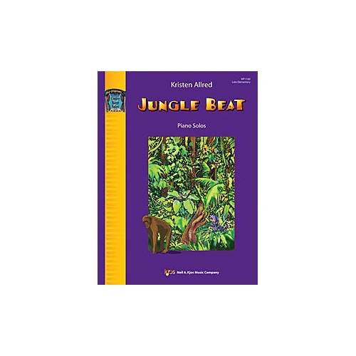 Jungle Beat Textbook by Neil A. Kjos Music Company - 24 Pages of Motivational Music for Piano Students