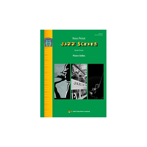 Jazz Scenes Book Three by Neil A. Kjos Music Company - Piano Solo Collection, 24 Pages