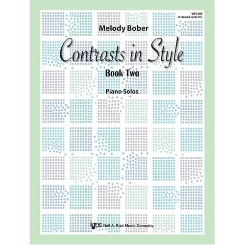 Contrasts in Style Book 2 by Melody Bober for Piano - 31 Pages