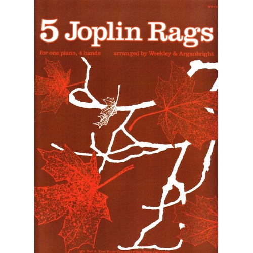 Five Joplin Rags Piano Duet Sheet Music 32 Pages Neil A. Kjos Music Company