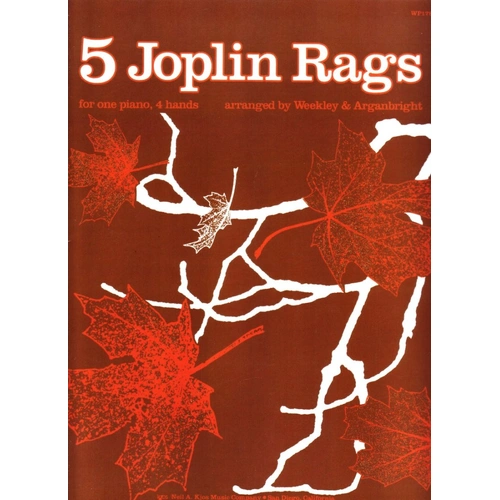 Five Joplin Rags Piano Duet by Neil A. Kjos Music Company, 32 Pages
