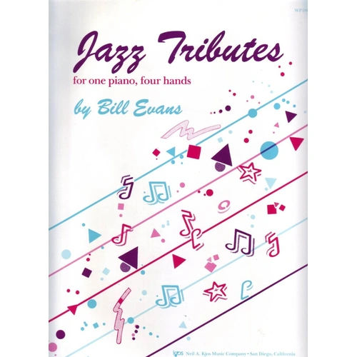 Jazz Tributes for Piano by Neil A. Kjos Music Company, 32 Pages