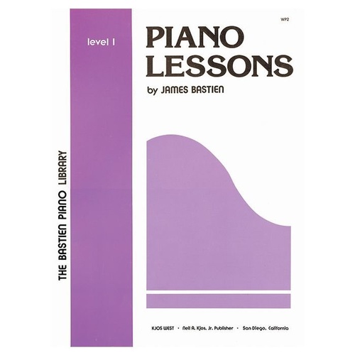 Piano Lessons Level 1 Old Series by James Bastien, 48 Pages, Neil A. Kjos Music Company