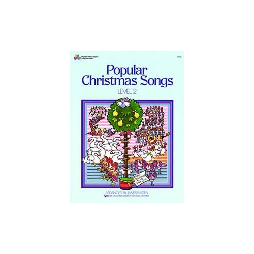 Popular Christmas Songs Level 2 for Piano by James Bastien, 24 Pages, Published by Neil A. Kjos Music Company