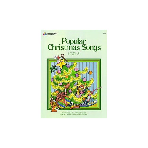 Popular Christmas Songs Level 3 for Piano by James Bastien, 24 Pages, Published by Neil A. Kjos Music Company