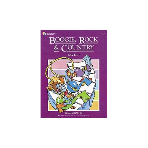 Boogie Rock and Country Level 1 by James Bastien - Piano Book, 24 Pages
