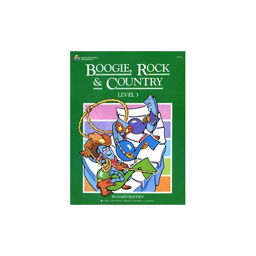 Boogie Rock and Country Level 3 by James Bastien, 24 Pages, Piano, Neil A. Kjos Music Company