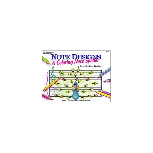 Note Designs A Coloring Note Speller for Piano - 16 Pages, Ideal for Ages 9-10