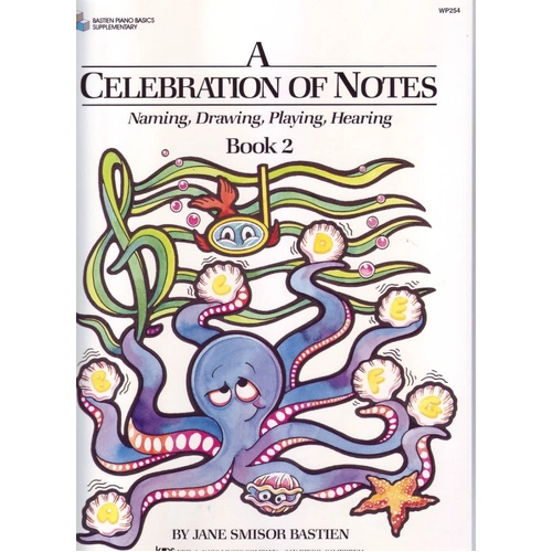A Celebration of Notes Book 2 - Piano Note Speller Activity Book, 32 Pages