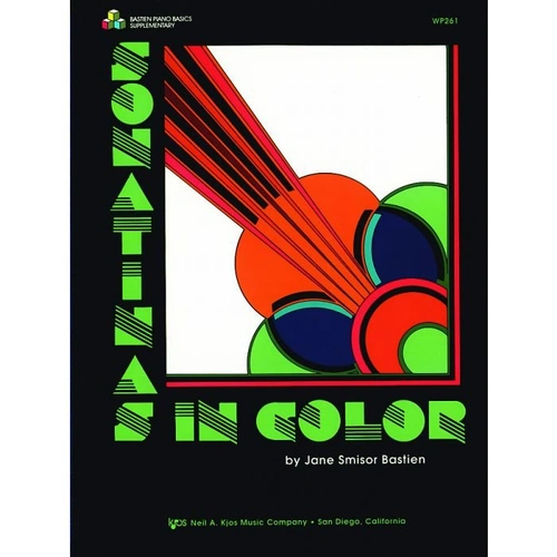 Sonatinas in Color Level 2 for Piano by Neil A. Kjos Music Company, 16 Pages