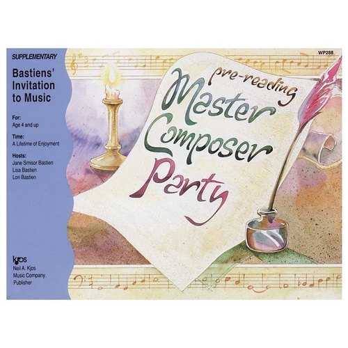 Invitation to Music Master Composer Party Pre - Piano Music Book