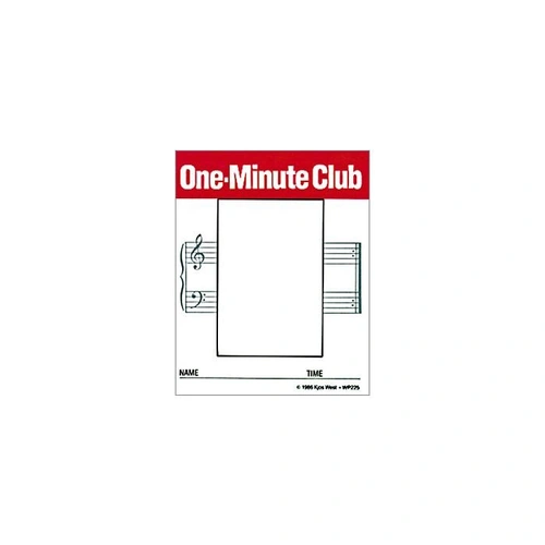 One Minute Club Cards - Note Learning Tool for Piano Students
