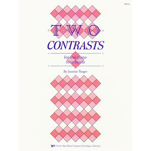 Two Contrasts Piano Duet by Neil A. Kjos Music Company, 24 Pages