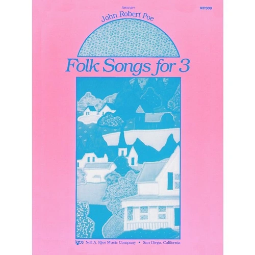 Folk Songs for 3 - Piano Music by Neil A. Kjos Music Company, 1 Page