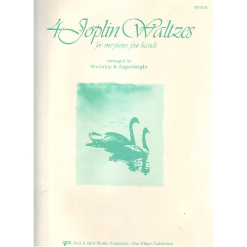 Four Joplin Waltzes for Piano - 32 Pages by Neil A. Kjos Music Company