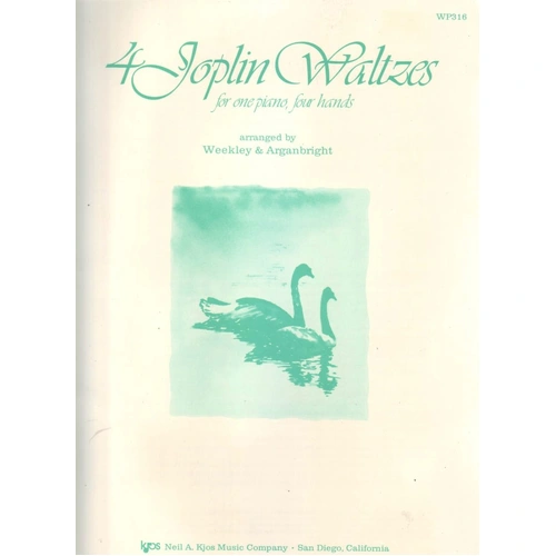 Four Joplin Waltzes for Piano - 32 Pages