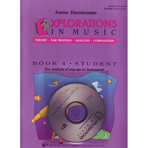 Explorations in Music Book 4 Student Textbook by Neil A. Kjos Music Company, 72 Pages