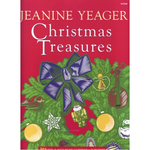 Christmas Treasures Late Intermediate Piano Book by Jeanine Yeager