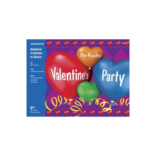 Pre-Reading Valentine's Party Piano Solos and Theory Exercises 16 Pages