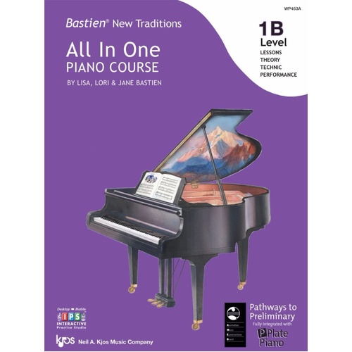 Bastien New Traditions All In One Piano Course Level 1B - Australian Edition