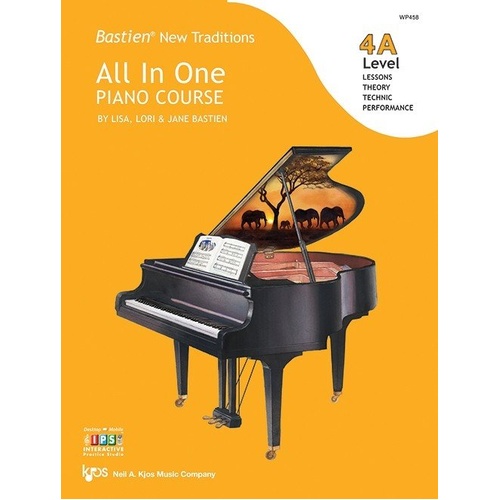 Bastien New Traditions All in One Piano Course Level 4A, 72 Pages, Neil A. Kjos Music Company