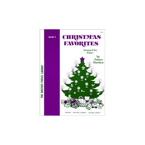 Christmas Favorites Level 1 by James Bastien for Piano, 32 Pages, Neil A. Kjos Music Company
