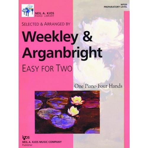 Easy for Two Piano Duet Prep Level by Neil A. Kjos Music Company, 24 Pages