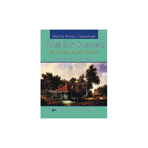 Three Easy Sonatinas Piano Duet by Neil A. Kjos Music Company, 32 Pages