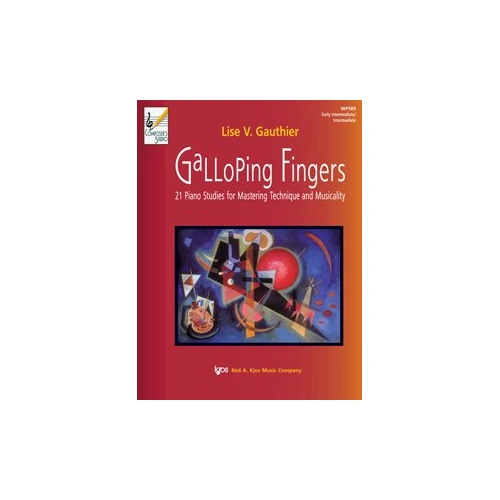 Galloping Fingers: Intermediate Piano Etudes by Neil A. Kjos Music Company, 20 Pages