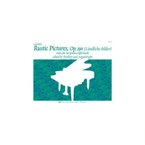 Rustic Pictures, Op. 190 by Gurlitt for Piano, 28 Pages, Neil A. Kjos Music Company