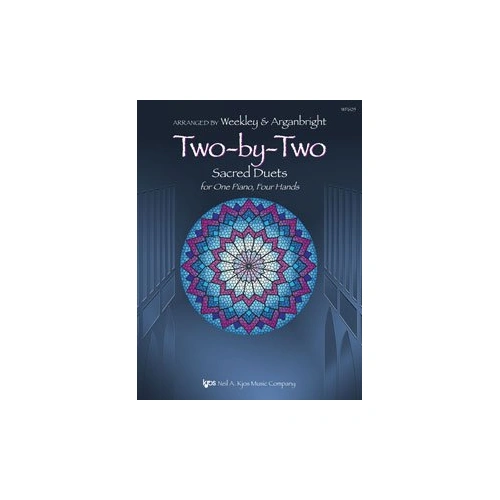 Two-by-Two: Sacred Duets for One Piano, Four Hands - Piano Duet, 16 Pages, Intermediate to Late Intermediate, Neil A. Kjos Music Company