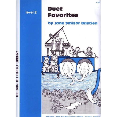 Duet Favorites Level 2 by Jane Bastien for Piano - 16 Pages, Published by Neil A. Kjos Music Company