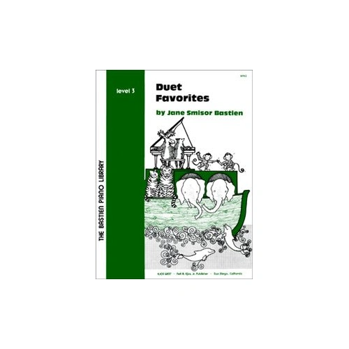 Duet Favorites Level 3 by Jane Bastien for Piano Duet, 24 Pages, Neil A. Kjos Music Company