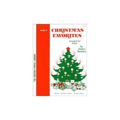 Christmas Favorites Level 4 by James Bastien for Piano, 32 Pages, Published by Neil A. Kjos Music Company