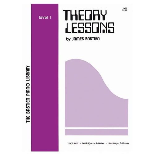 Theory Lessons Level 1 Old Series by Neil A. Kjos Music Company - 32 pages, correlated with Piano Lessons, includes theory instruction and drills.