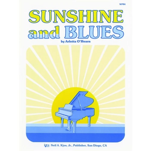 Sunshine and Blues - Piano Solos and Duet by Neil A. Kjos Music Company, 16 Pages, Various Styles from Ragtime to Gospel Rock to Blues