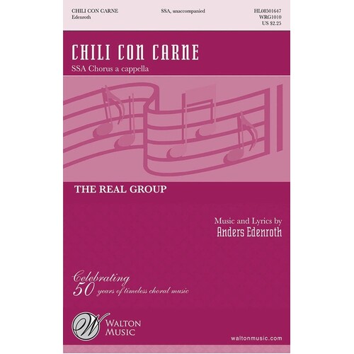 Chili Con Carne SSA A Cappella (Octavo)