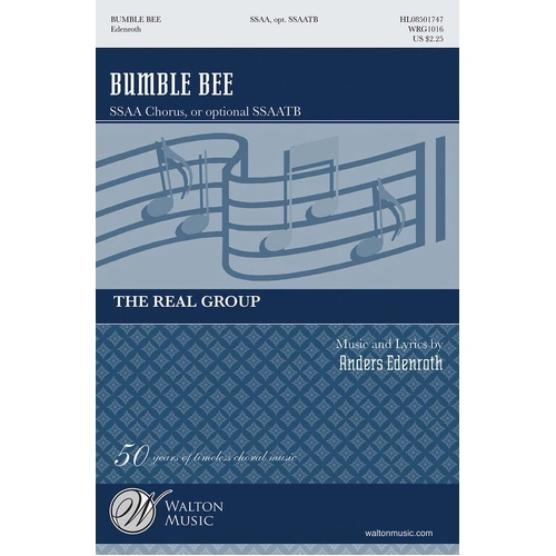 Bumble Bee SSAA Opt TB A Cappella Choral Score by Anders Edenroth