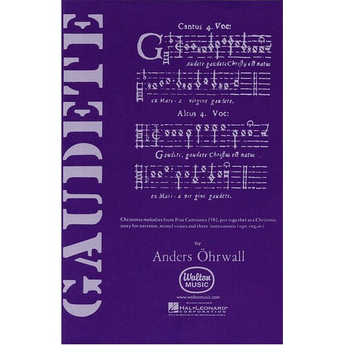 Gaudete Arr Anders Ohrwall SATB (Octavo)